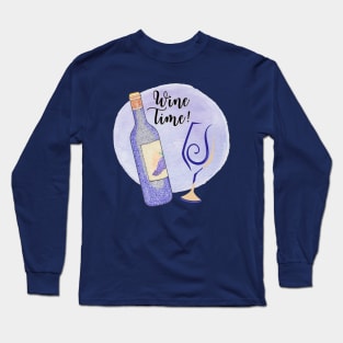 Wine time Long Sleeve T-Shirt